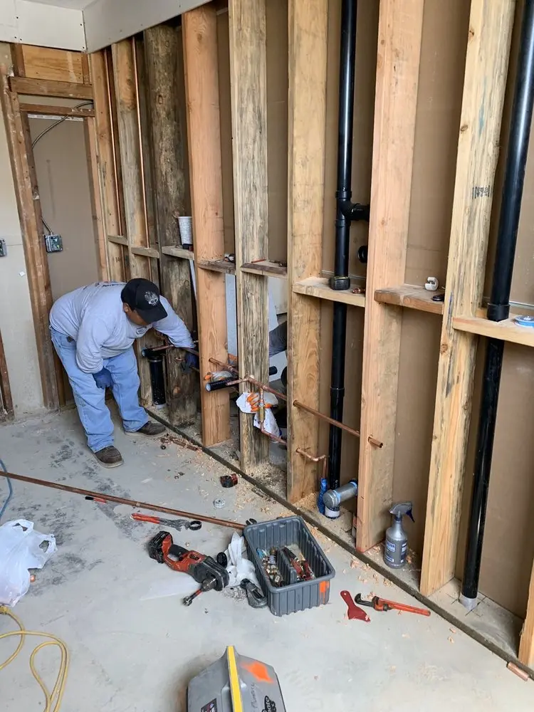 Commercial rough-in plumbing for Water Heater Replacement in Glassmanor